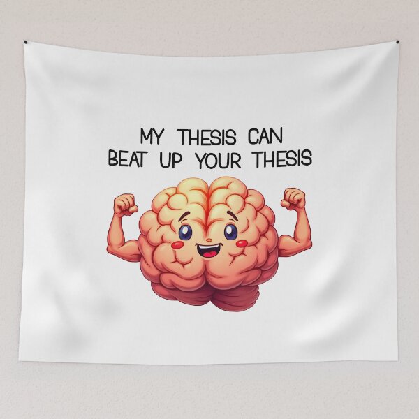 Item preview, Strong Brain Science Funny Thesis Academic Humor Gift designed and sold by PEC-Studio.