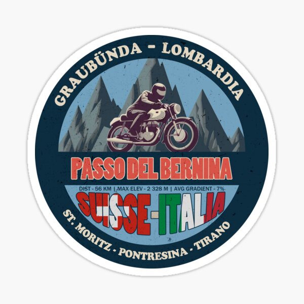 Artikel-Vorschau von Bernina Pass Passo del Bernina Vintage Abzeichen, designt und verkauft von Wanderful-roads.