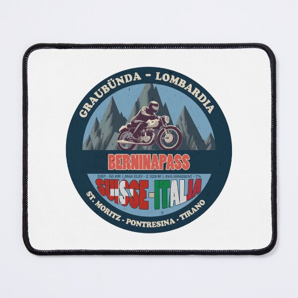 Item preview, Berninapass Passo del Bernina Vintage Badge, Suisse Italia designed and sold by Wanderful-roads.