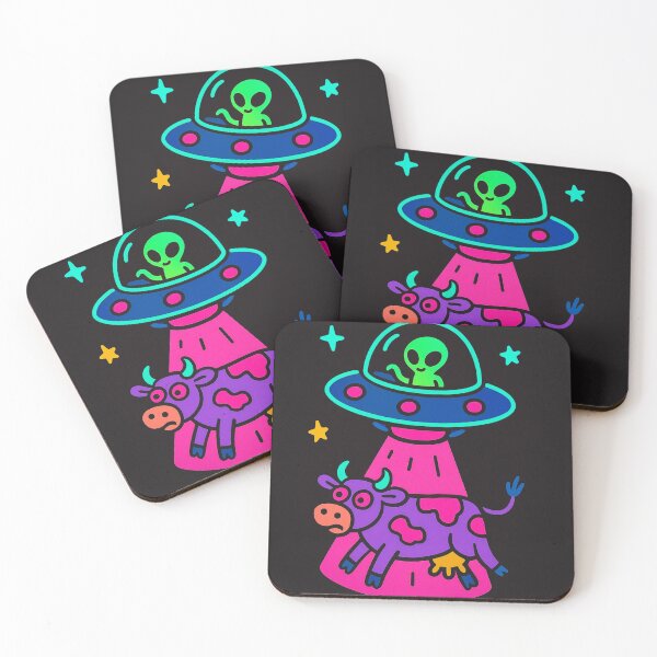 Item preview, Funny Cow UFO Art designed and sold by MindsInBloom.