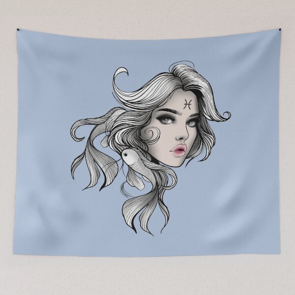 Item preview, Marina the Pisces V2- Light Steel Blue designed and sold by MaryAura.