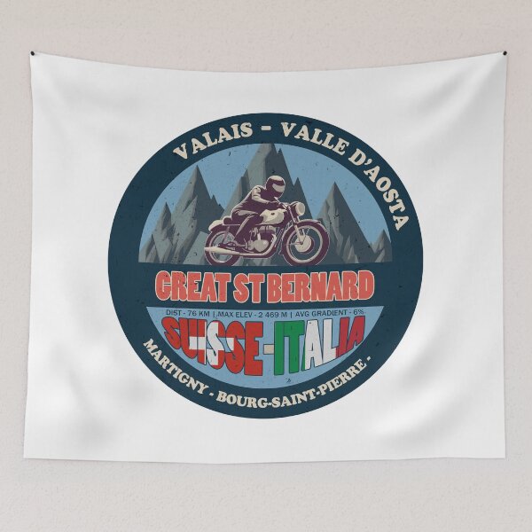 Item preview, Great St Bernard Pass Vintage Badge, Suisse Italia designed and sold by Wanderful-roads.