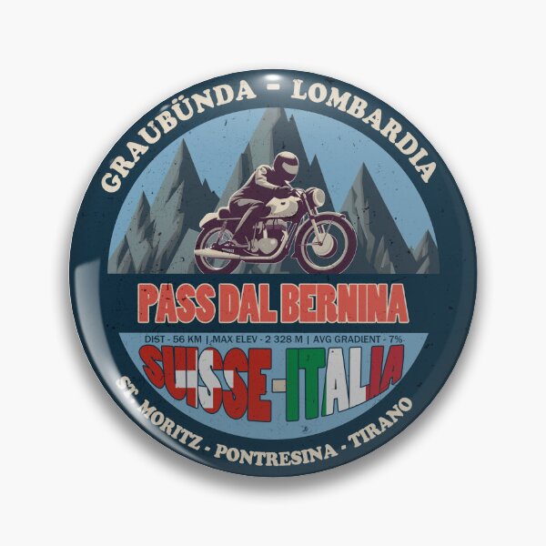 Item preview, Bernina Pass Pass dal Bernina Vintage Badge, Suisse Italia designed and sold by Wanderful-roads.