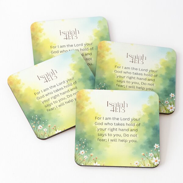 Item preview, Isaiah 41:13 Christian Bible Verse On Image Background designed and sold by Our Bible Journey.