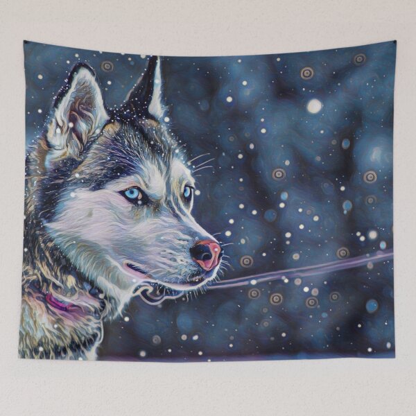 Item preview, Husky in the snow  designed and sold by Fifth-Marauder.