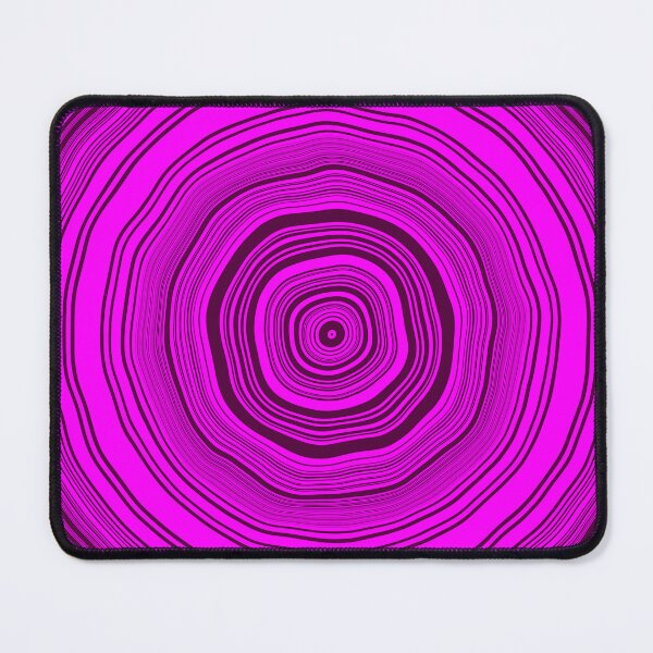 Aperçu de l'œuvre Cercles ondulés concentriques dans des tons violets vibrants créée et vendue par KaSaPo.
