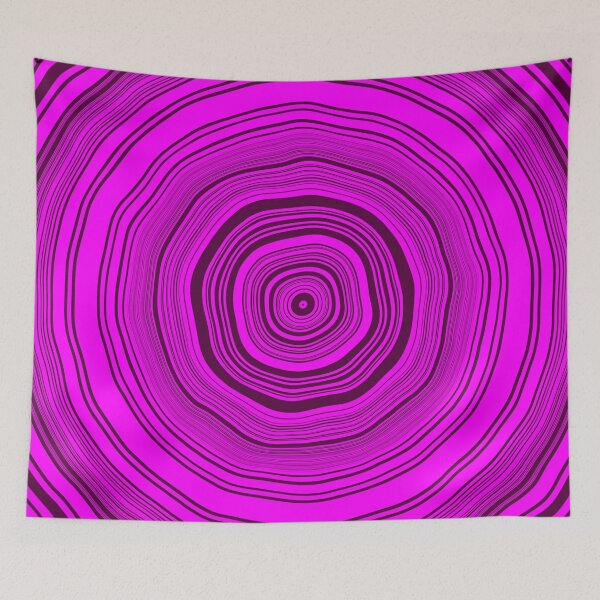 Item preview, Concentric Wavy Circles in Vibrant Shades of Purple designed and sold by KaSaPo.