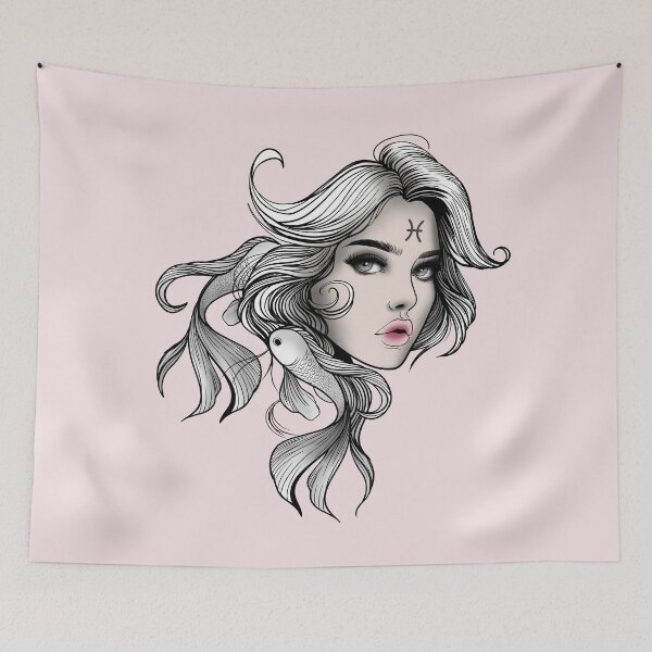 Item preview, Marina the Pisces V2- Powder Blush designed and sold by MaryAura.