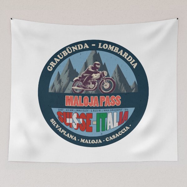 Item preview, Maloja Pass Vintage Badge, Suisse Italia designed and sold by Wanderful-roads.
