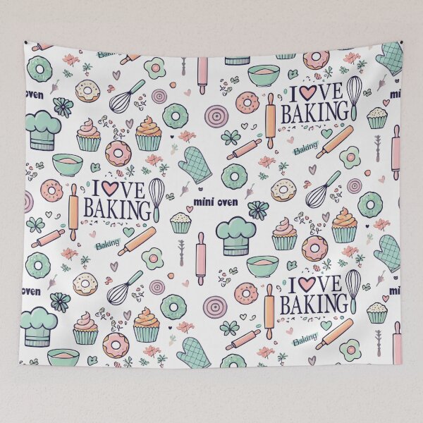 Item preview, Old Fashioned Flavor, I Love Baking Poster designed and sold by CrazySweets.
