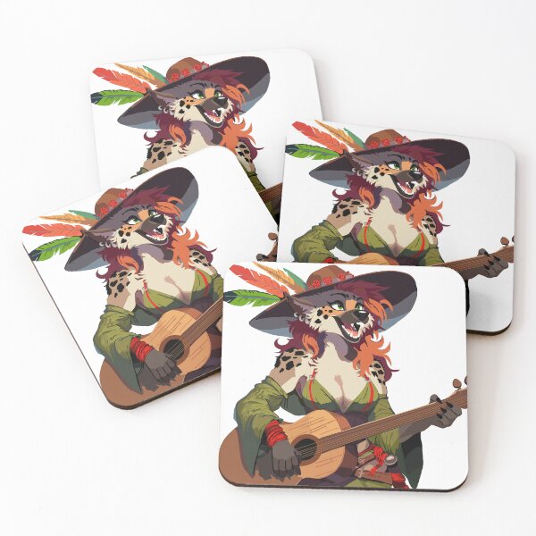 Item preview, Phoenix-feather Gnoll Bard 2025 designed and sold by KlakkDrawsStuff.