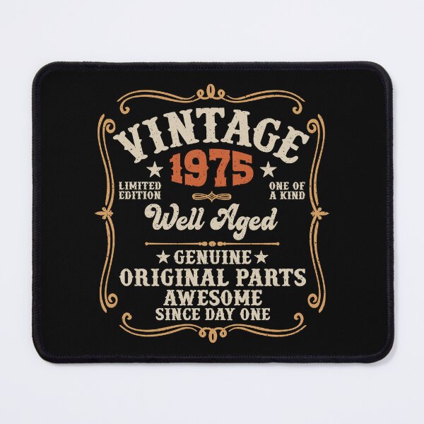Item preview, 50th Birthday Vintage 1975 Well Aged 50 Awesome Years designed and sold by eclecTEEq.