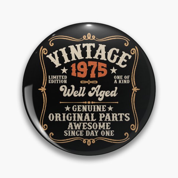 Item preview, 50th Birthday Vintage 1975 Well Aged 50 Awesome Years designed and sold by eclecTEEq.