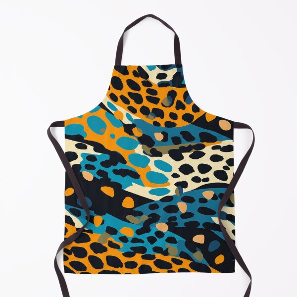 Item preview, Blue and Gold Leopard - Retro Animal Print designed and sold by GalleryOXO.
