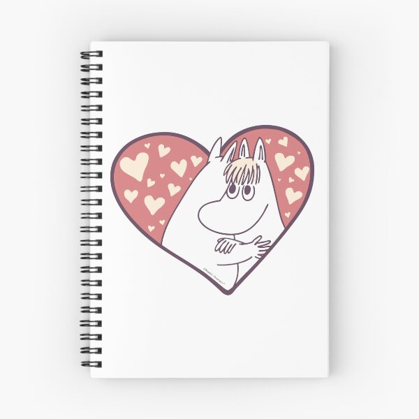 Item preview, Moomin Moomintroll & Snorkmaiden Love Heart designed and sold by MoominStore.