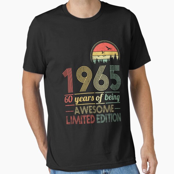 Item preview, 60th Birthday Vintage 1965 Limited Edition 60 Years Old Retro Birthday Gift  designed and sold by FernaRoje.
