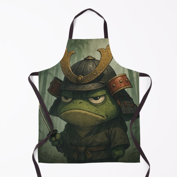 Item preview, Samurai Frog Warrior designed and sold by MindsInBloom.