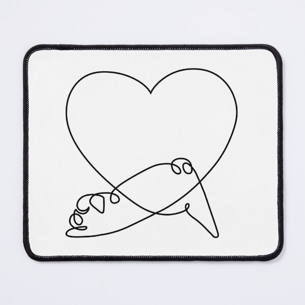 Item preview, One Line Pug love Yoga designed and sold by Huebucket.