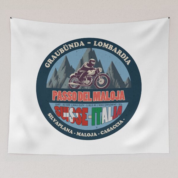 Item preview, Passo del Maloja Vintage Badge, Suisse Italia designed and sold by Wanderful-roads.