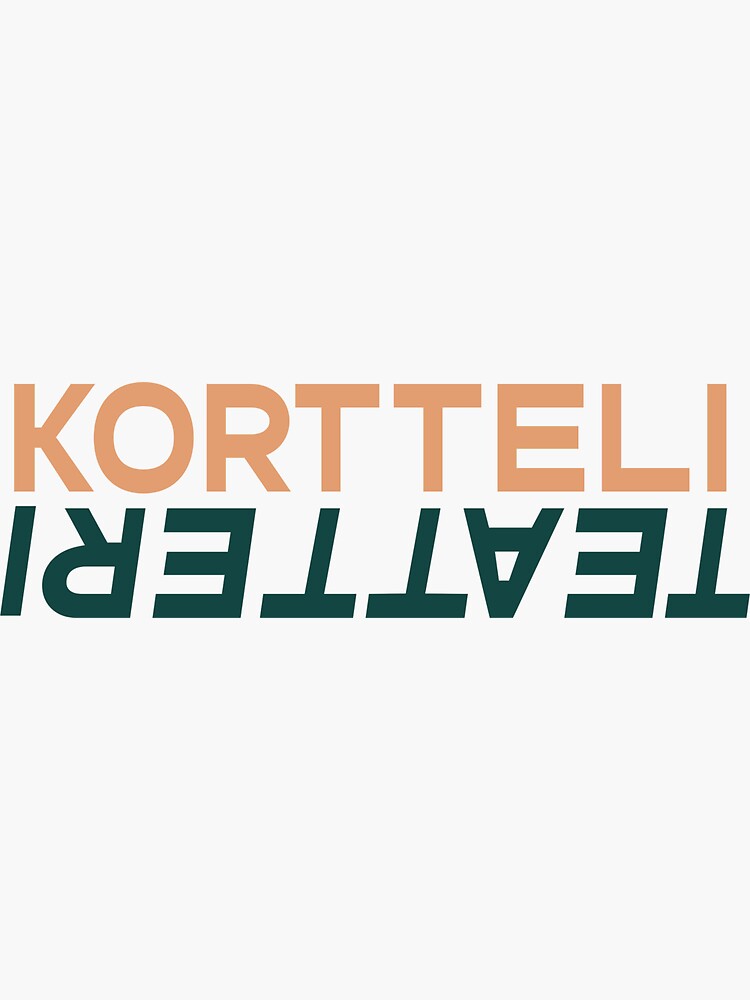 Thumbnail 3 of 3, Sticker, kortteliteatteri_vaaka_väri_ilmantaustaa designed and sold by Teatteri00660.