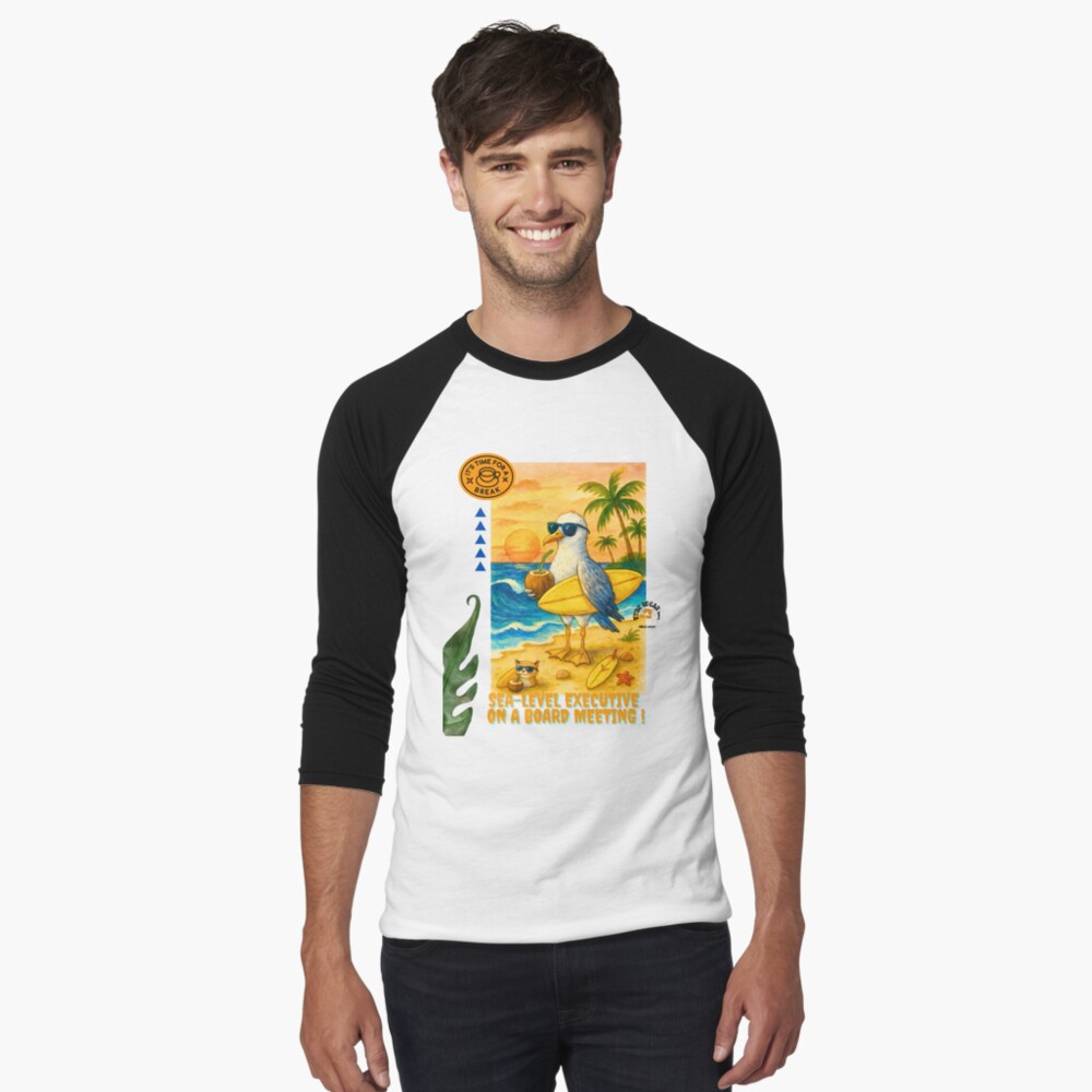 Item preview, Baseball ¾ Sleeve T-Shirt designed and sold by VybeWearCompany.