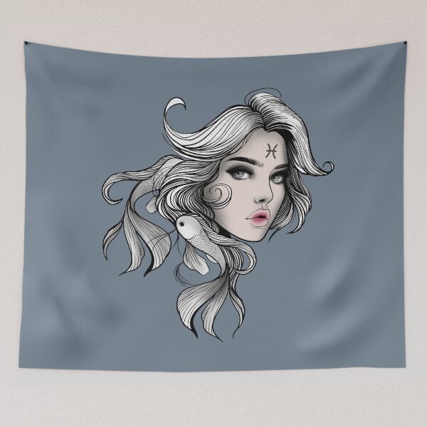 Item preview, Marina the Pisces V2- Slate Gray designed and sold by MaryAura.