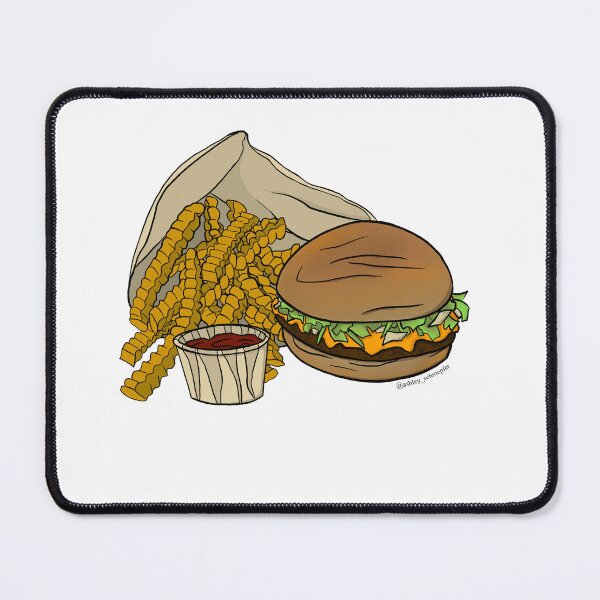 Item preview, Cheeseburger and French Fries designed and sold by Ashley Schroepfer.