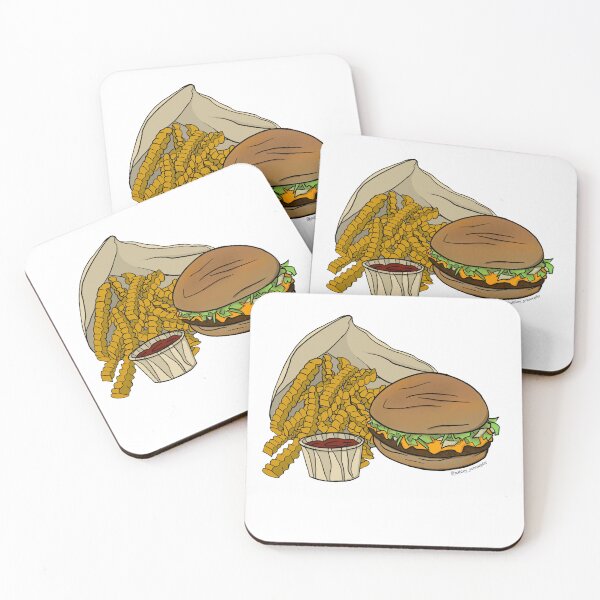 Item preview, Cheeseburger and French Fries designed and sold by Ashley Schroepfer.