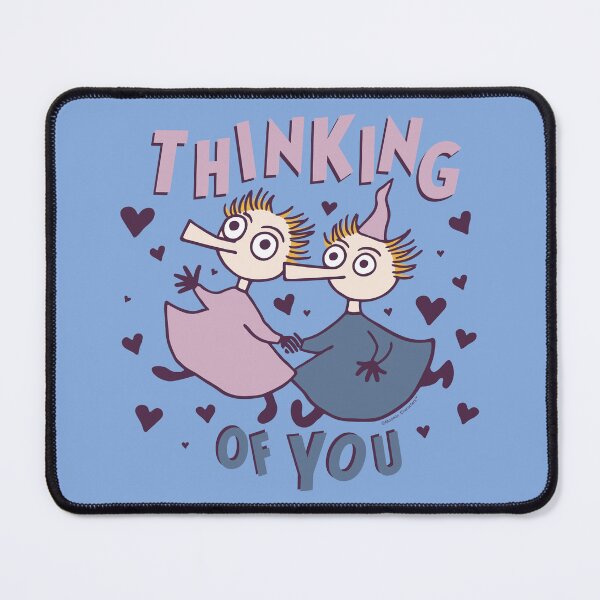 Item preview, Moomin Thingumy And Bob Thinking Of You Love Hearts designed and sold by MoominStore.