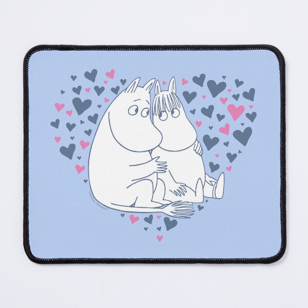 Item preview, Moomin Moomintroll & Snorkmaiden Love Hearts designed and sold by MoominStore.