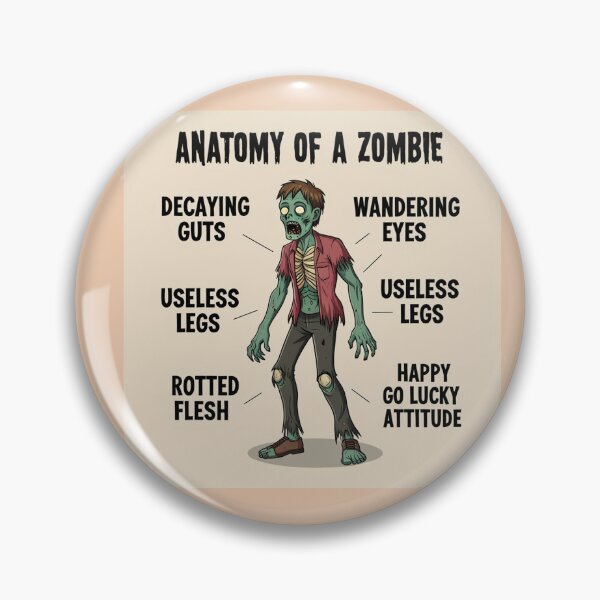 Item preview,  Anatomy of a Zombie designed and sold by Vintage Designs +.