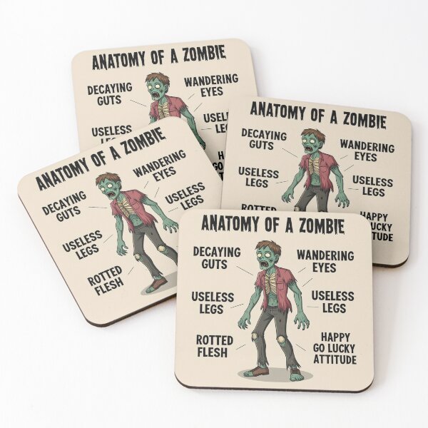 Item preview,  Anatomy of a Zombie designed and sold by Vintage Designs +.