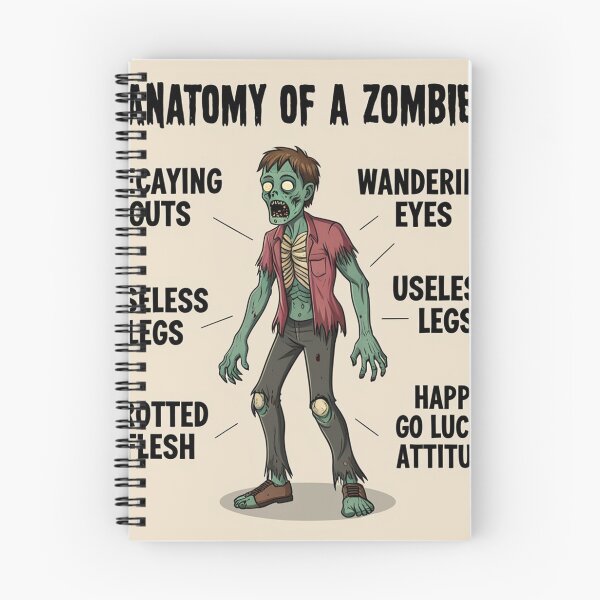 Item preview,  Anatomy of a Zombie designed and sold by Vintage Designs +.