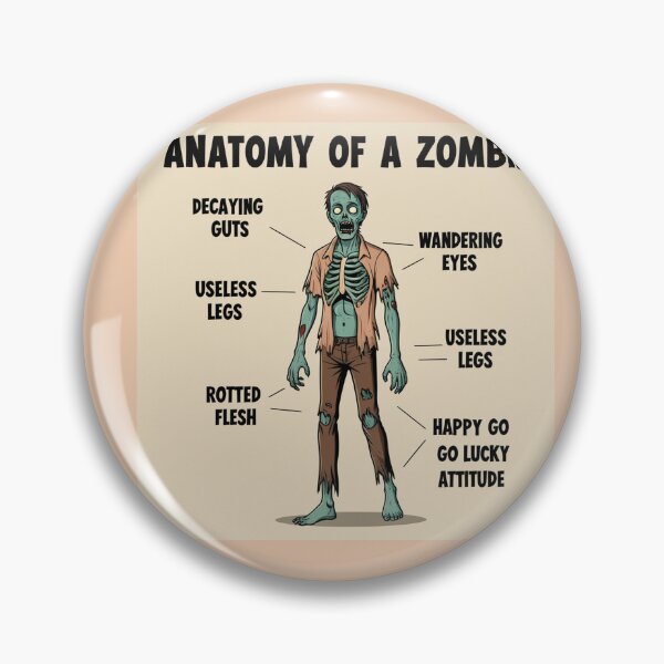 Item preview,  Anatomy of a Zombie designed and sold by Vintage Designs +.