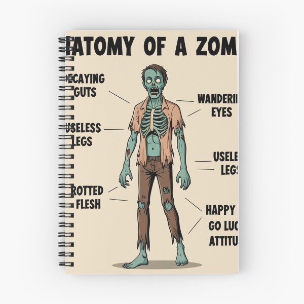 Item preview,  Anatomy of a Zombie designed and sold by Vintage Designs +.