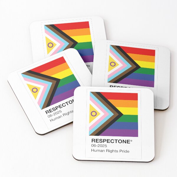 Item preview, Every One Deserves Respect. Progressive Rainbow Stripe Flag Color Swatch. Human Rights Pride  designed and sold by MarikoDesignArt.