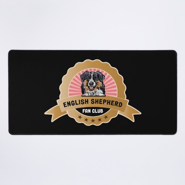 Item preview, English Shepherd Fan Club Peeking Dog Badge Label designed and sold by eclecTEEq.
