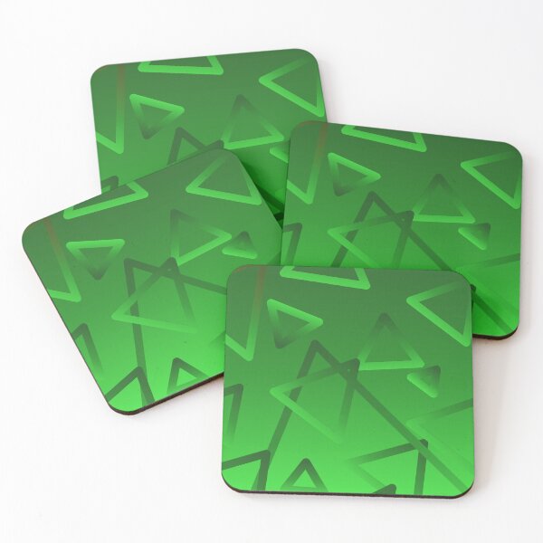 Item preview, Green triangles | gradient | color geometry designed and sold by dfly-creations.
