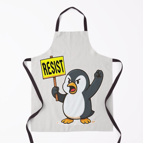 Item preview, Penguin protest and resist save democracy USA 2025 designed and sold by erozzz.