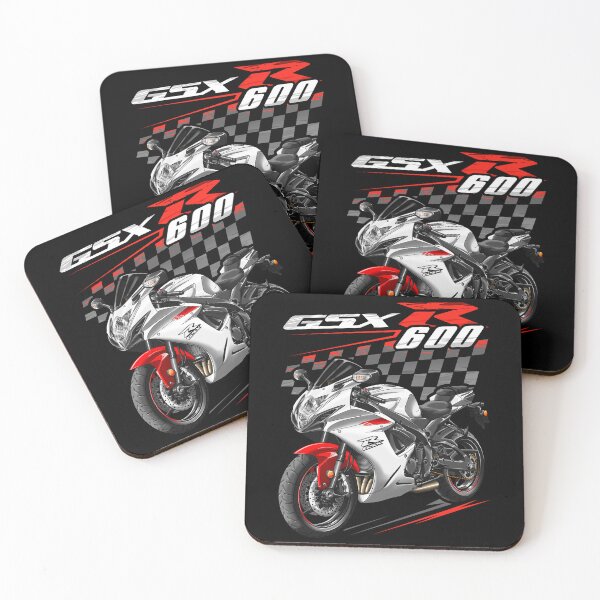 Item preview, Suzuki GSXR 600 2021 (Pearl Glacier White) for Motorcycle Riders designed and sold by MotoApparelHub.