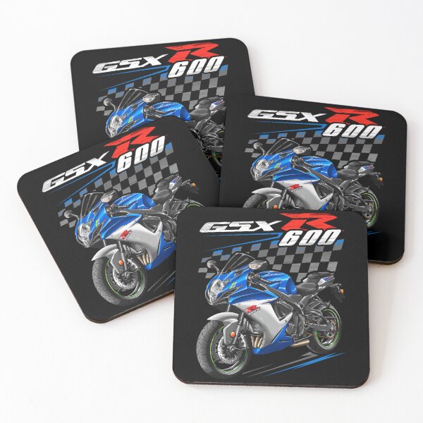 Item preview, Suzuki GSXR 600 2021-2022 (Metallic Triton Blue & Metallic Mystic Silver) for Motorcycle Riders designed and sold by MotoApparelHub.