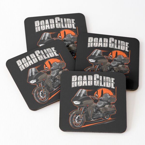 Item preview, Motorcycle Road Glide Limited 2021 (River Rock Gray Denim & Black Denim (Black Finish)) for Motorcycle Riders designed and sold by MotoApparelHub.