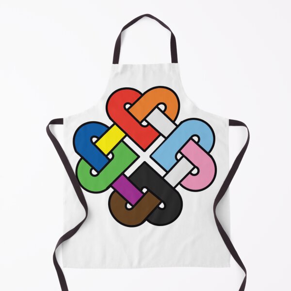Item preview, Celtic Quarter Heart Pride Knot - progress Color Block Variant  designed and sold by cjo582.