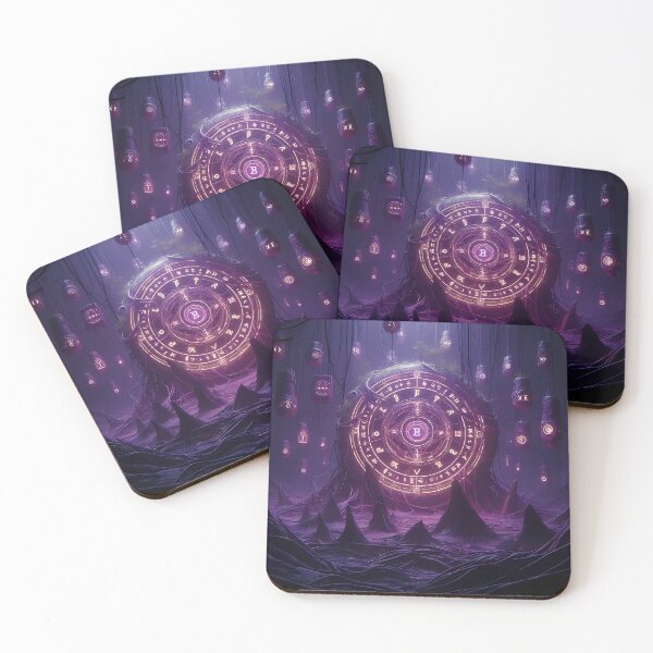 Item preview, Futuristic Alchemy Magic Tech Art Purple designed and sold by DragonPurple.
