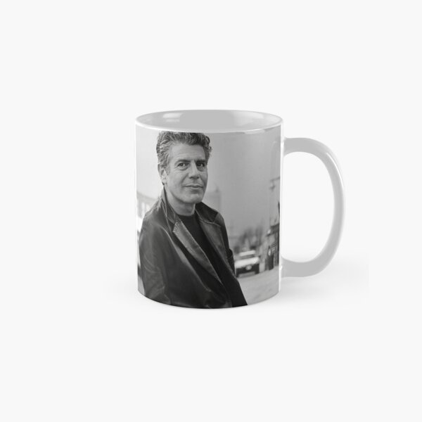 Vista previa del artículo con la obra «Anthony Bourdain monocromo», diseñado y vendido por ZamanEcho.