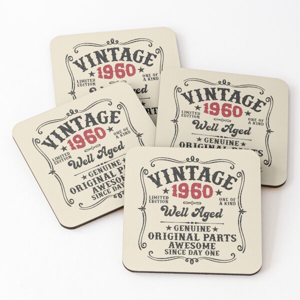 Item preview, 65th Birthday Vintage 1960 Well Aged 65 Awesome Years designed and sold by eclecTEEq.