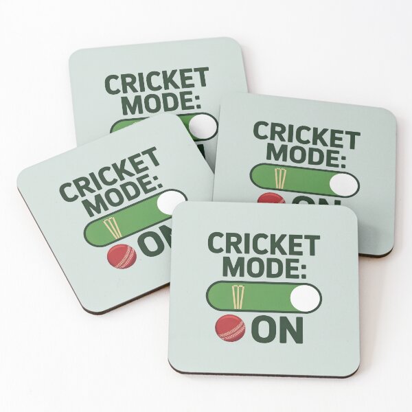Item preview, Cricket Mode: ON – Fun Cricket Lover Design designed and sold by Jollys-ArtShop.
