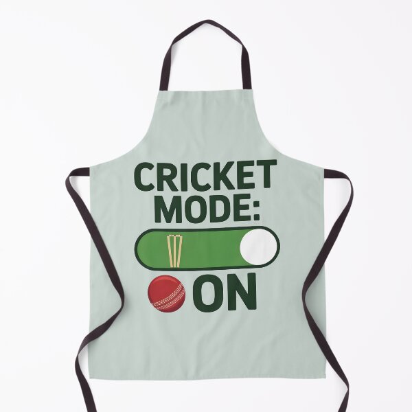 Item preview, Cricket Mode: ON – Fun Cricket Lover Design designed and sold by Jollys-ArtShop.