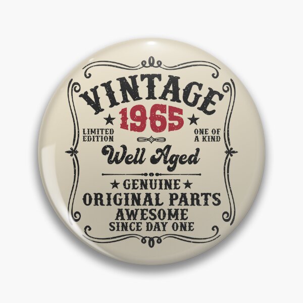 Item preview, 60th Birthday Vintage 1965 Well Aged 60 Awesome Years designed and sold by eclecTEEq.