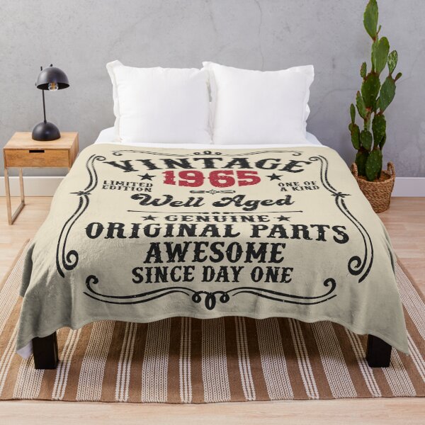 Item preview, 60th Birthday Vintage 1965 Well Aged 60 Awesome Years designed and sold by eclecTEEq.